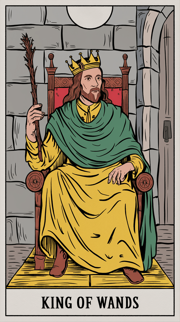 King Of Wands Tarot Card Meaning Passionate And Ambitious FindAstrologer King Of Wands Tarot Card Meaning Passionate And Ambitious FindAstrologer